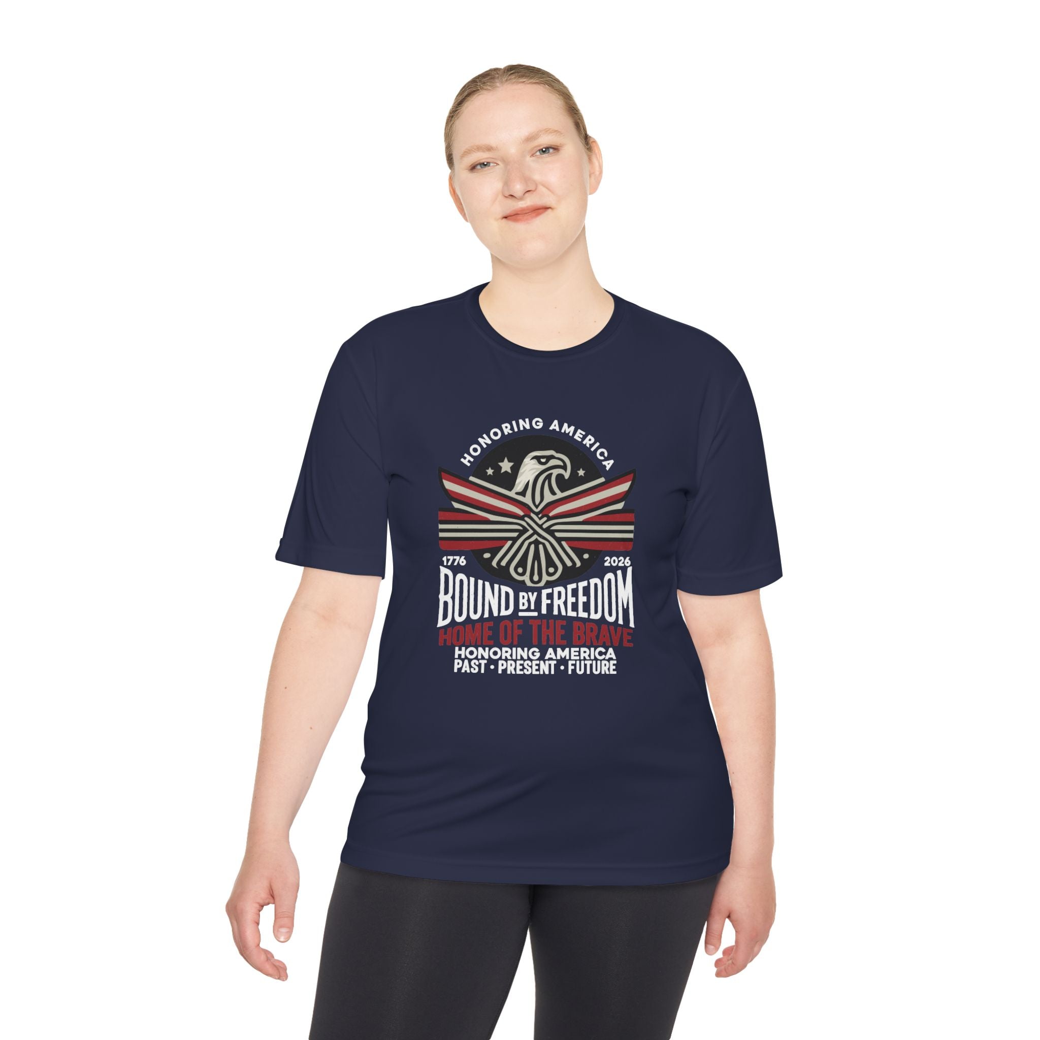Bound By Freedom Eagle T‑Shirt — Home of the Brave Patriotic Tee